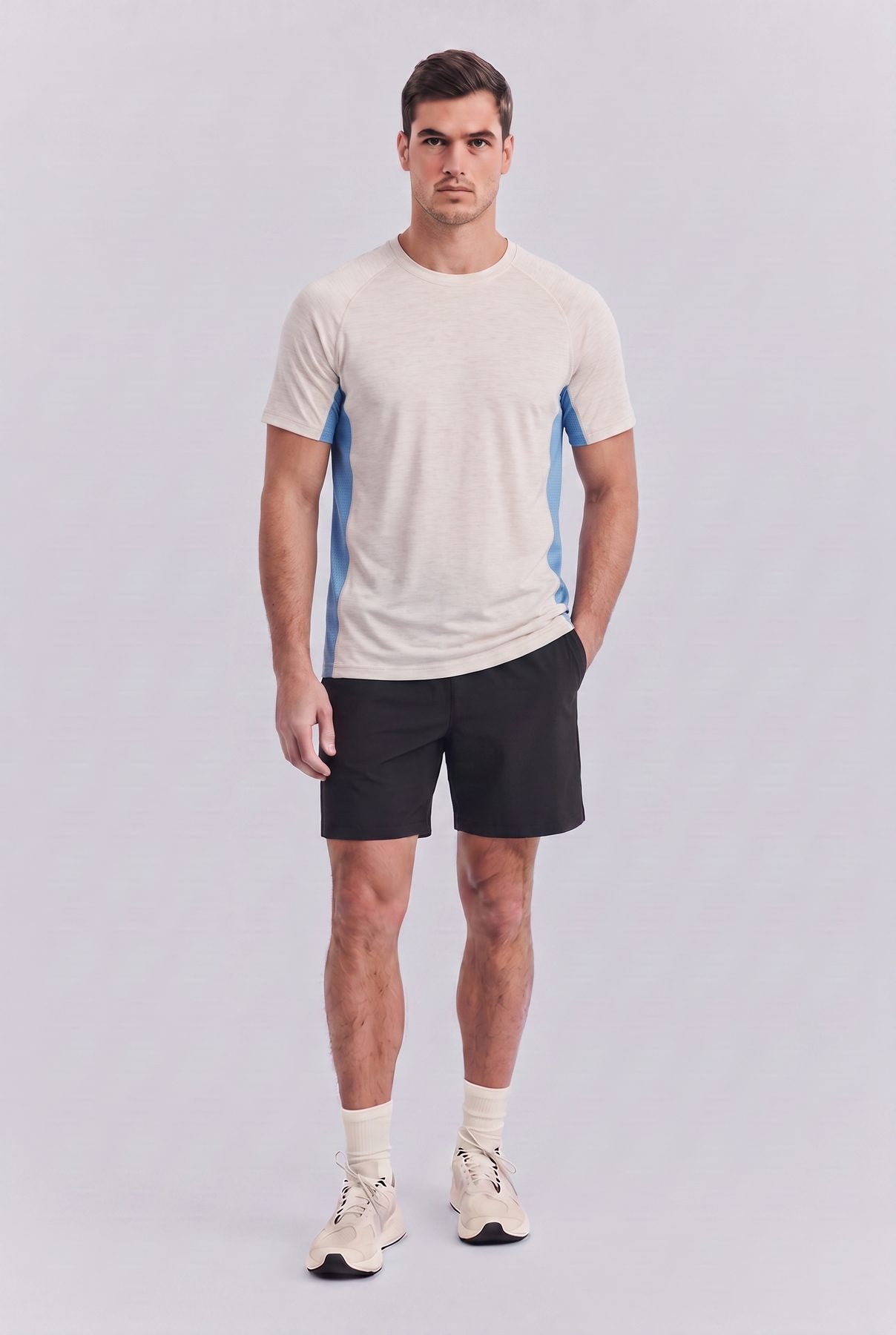 On the body, front